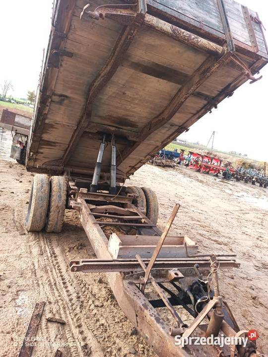 Przyczepa wywrotka 3 strony 2 tłoki mocna rama Przyczepy rolnicze