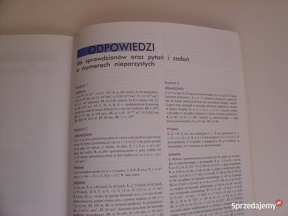 Podstawy fizyki Tom 1 David Halliday Jearl Łódź sprzedam