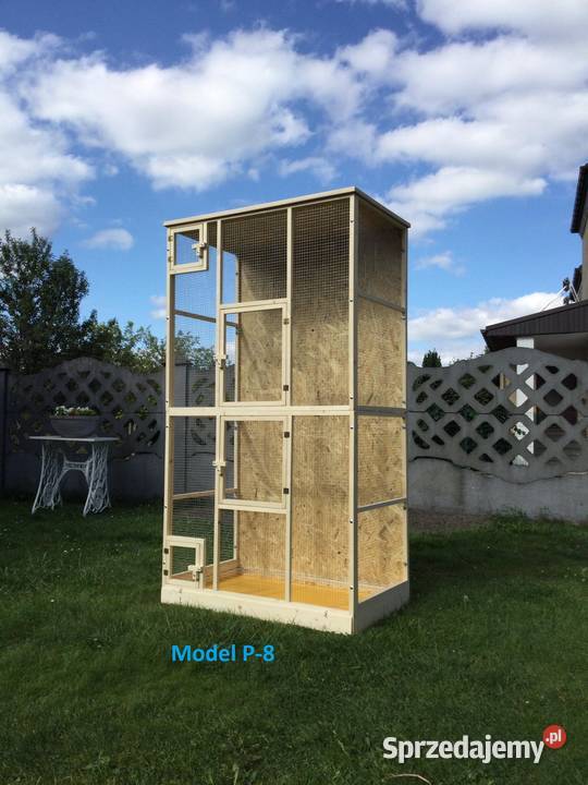 Klatka woliera drewniana ptaków egzotycznych Myszków