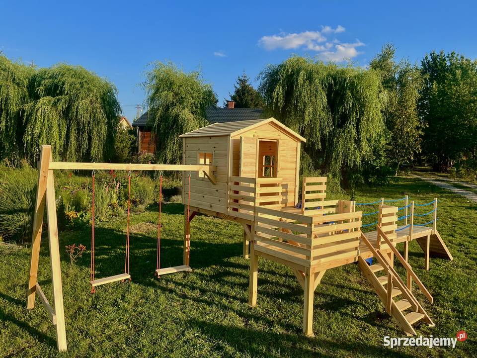 Domek dzieci plac zabaw Dwupoziomowy DODATKI W Lublin