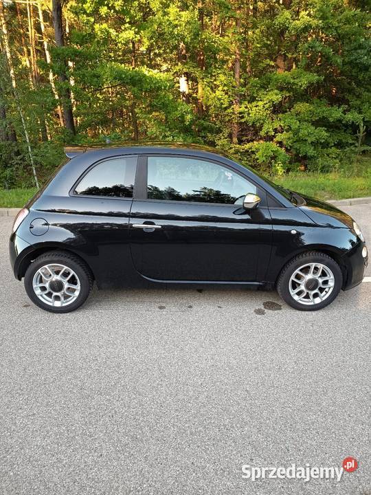 Fiat 500 12 benzyna 69 2010r CUKIERECZEK skórzana tapicerka podlaskie Białystok
