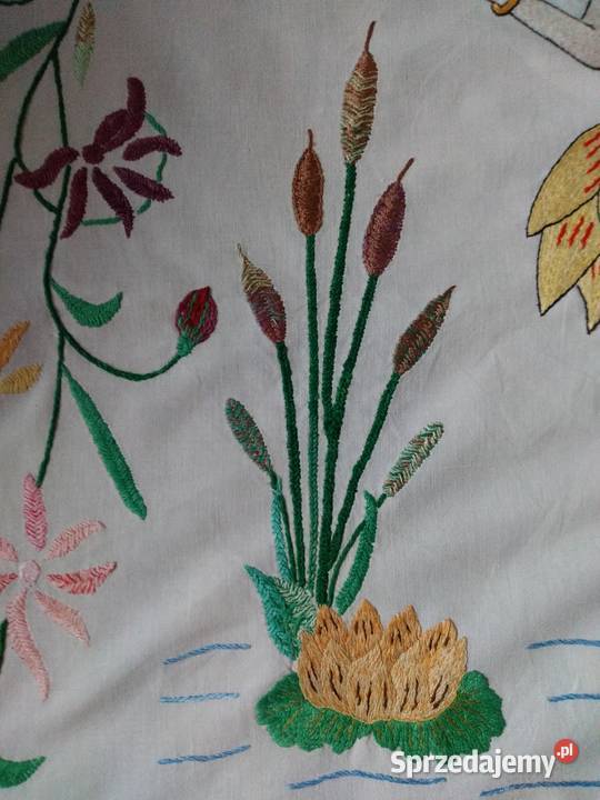 Makatka haftowana rękodzieło PRL śląskie Częstochowa sprzedam