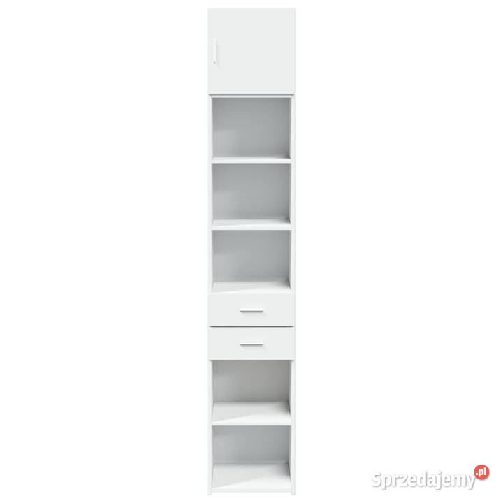 Wąska szafka biała 40x425x225 materiał Warszawa