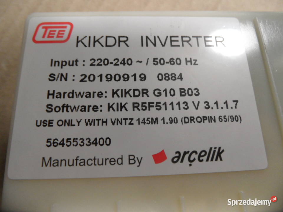 inwerter lodowki beko BCNA275E3S 5545613401 Radlin