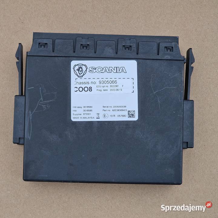 SCANIA C008 MODUŁ STEROWNIK ECU 3022381 Czujniki i sterowniki Bieleń
