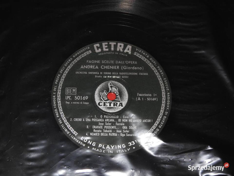 Andrea Chnier Cetra LPC 50169 Włochy płyta winylowa Przemyśl