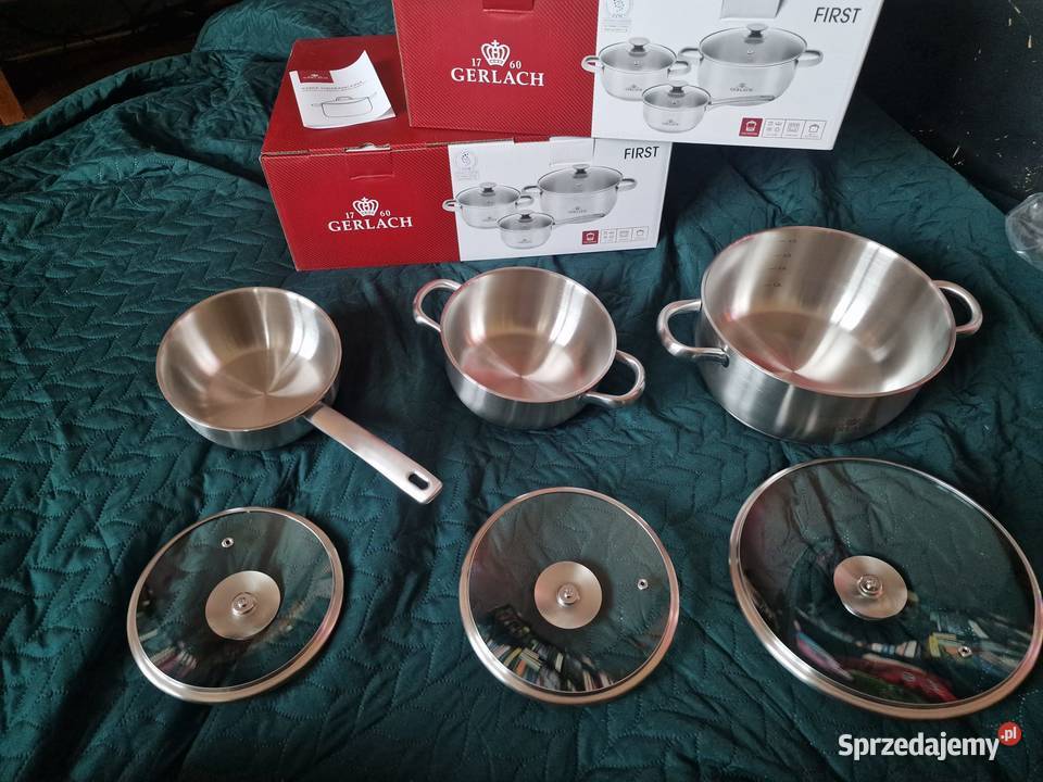 NOWY nowy zestaw garnków GERLACH model FIRST 6 Wrocław