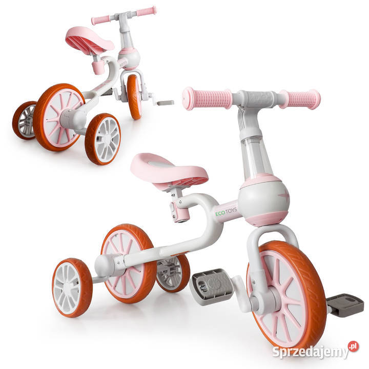 Rower rowerek biegowy 4w1 Pedały Kółka boczne Smogorzów