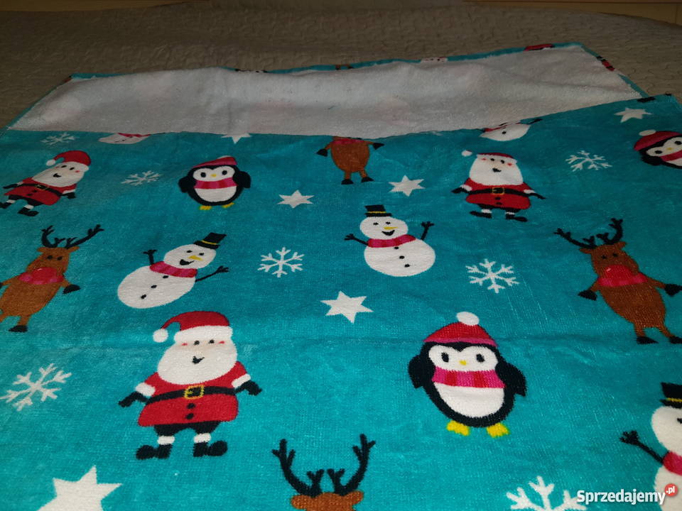 Nowy ręcznik kąpielowy motyw bożonarodzeniowy