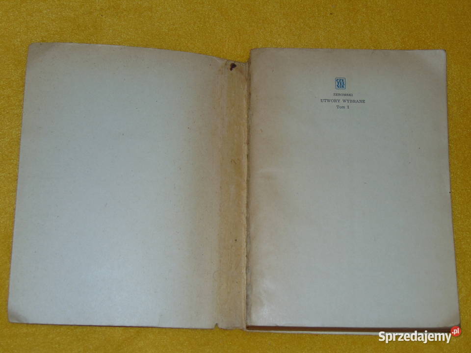 Utwory wybrane Tom I Stefan Żeromski miękka z obwolutą Proza i poezja lubelskie Lublin