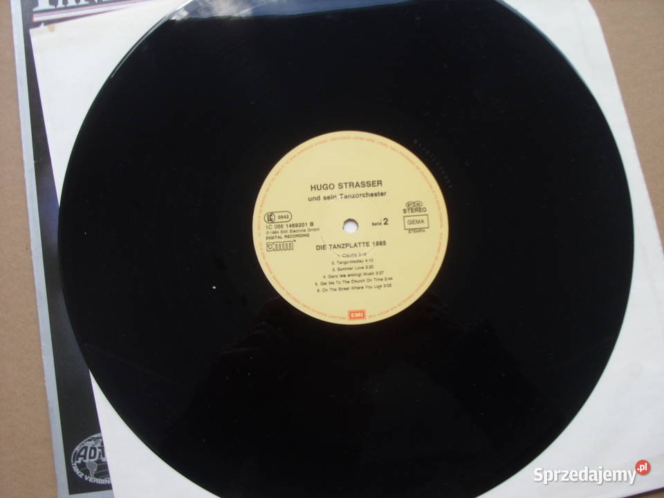 Winyl LP HUGO STRASSERDIE TRANZPLATE 1985 dolnośląskie Wołów