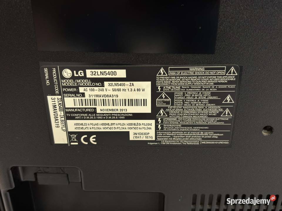 Telewizor LED LG 32LN5400 32 Full HD czarny