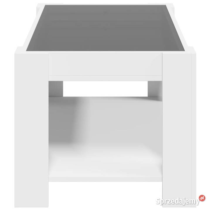 Stolik kawowy z LED biały 93x53x45 materiał mazowieckie Warszawa sprzedam