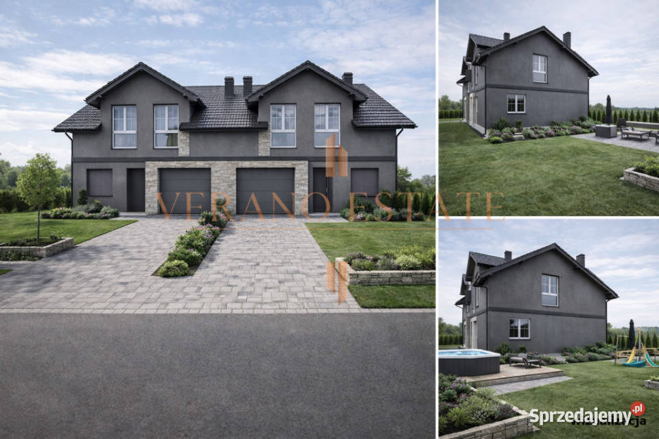 Nowoczesny bliźniak z ogrodem Bramki gm Błonie