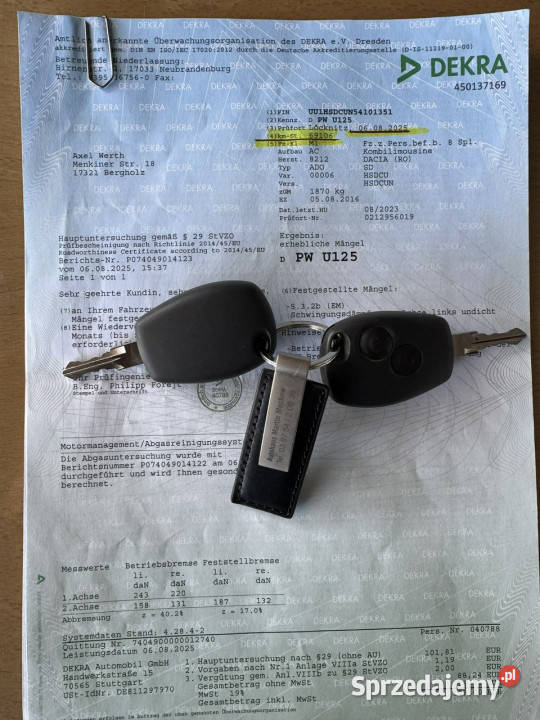 Dacia Duster gniazdo AUX Szczecin