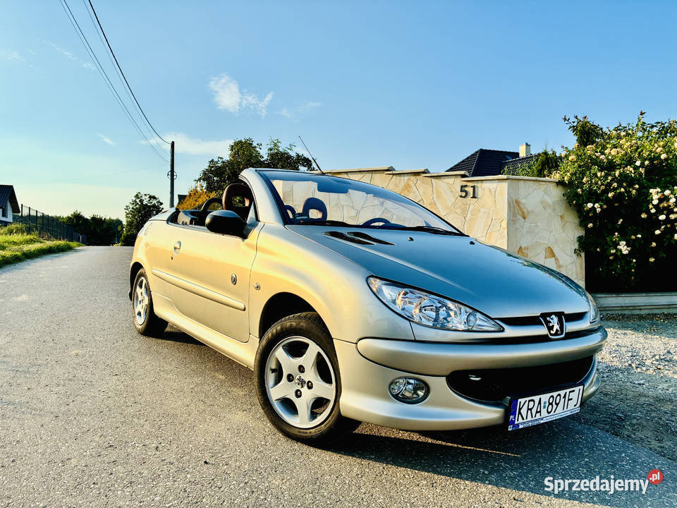 Peugeot 206CC Roland Garros sprawny dach klima Pielgrzymowice