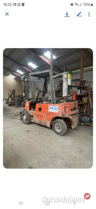 Wozek widlowy widlak paleciak diesel Brodnica