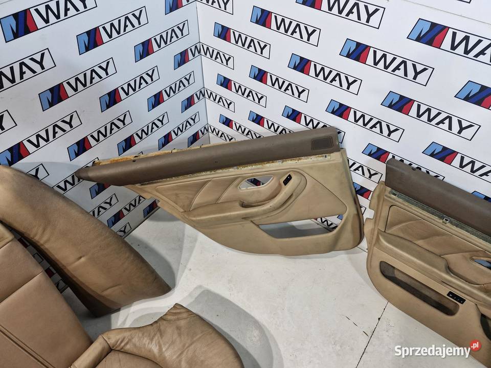 BMW E39 FOTELE SPORTY SKÓRA BEŻOWA ELEKTRYCZNE dolnośląskie