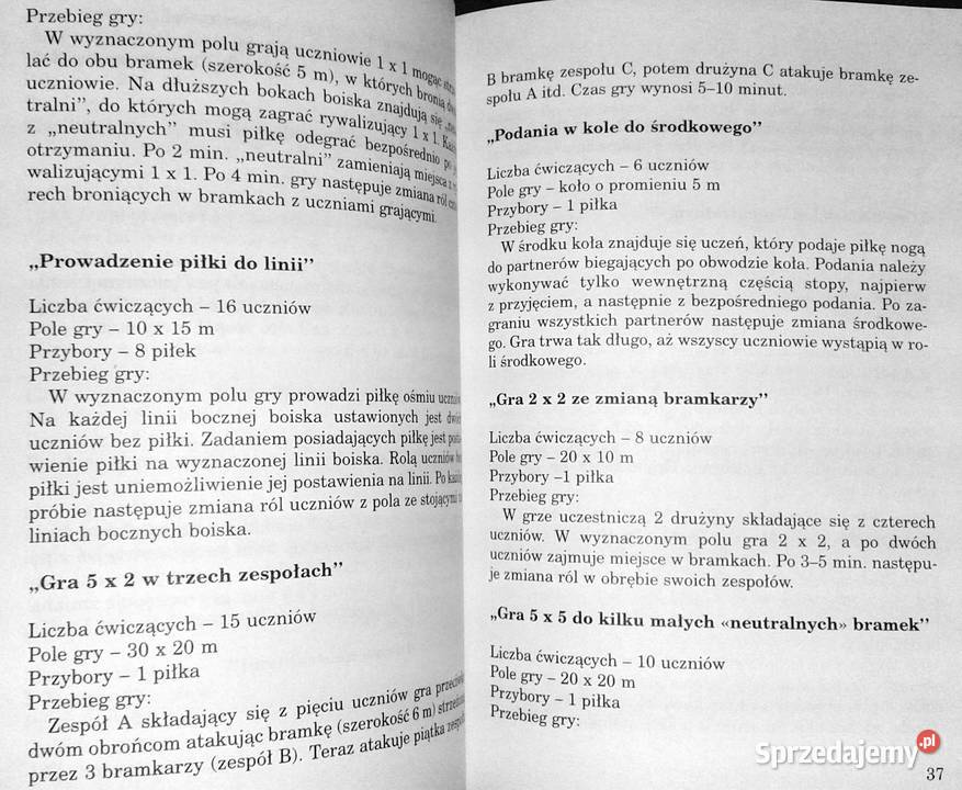 Gry zespołowe najmłodszych Przepisy technika Chełm