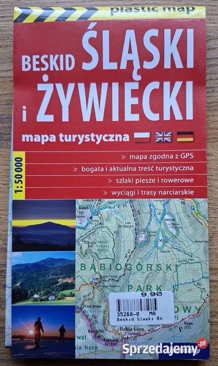 Beskid Śląski i Żywiecki mapa turystyczna 150 Kraków