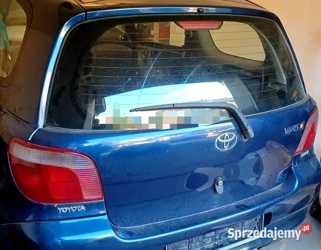 Toyota Yaris 1 lak 8K8 klapa tylna stan bez rdzy pomorskie Gdańsk