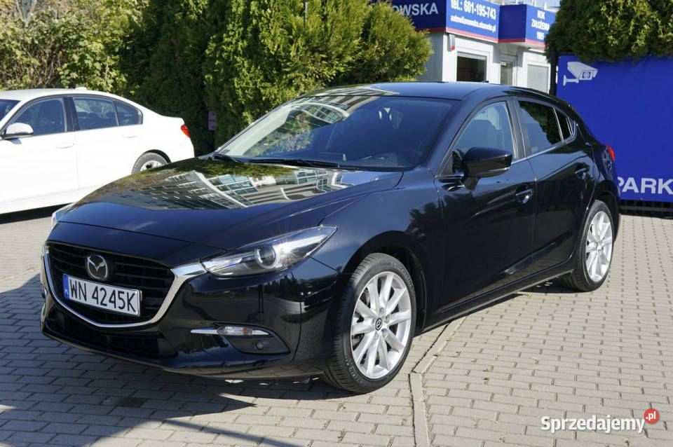Mazda 3 salon SkyPassion super stan I rej 2018r światła do jazdy dziennej mazowieckie Warszawa