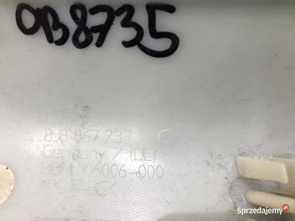 OSŁONA SŁUPKA LEWY PRZÓD AUDI TT 8J 8J8867233 sprzedam