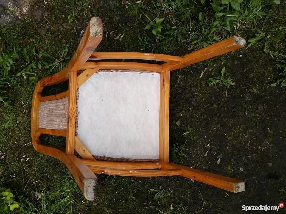 Porządne drewniane krzesło 265 46cm Kościan