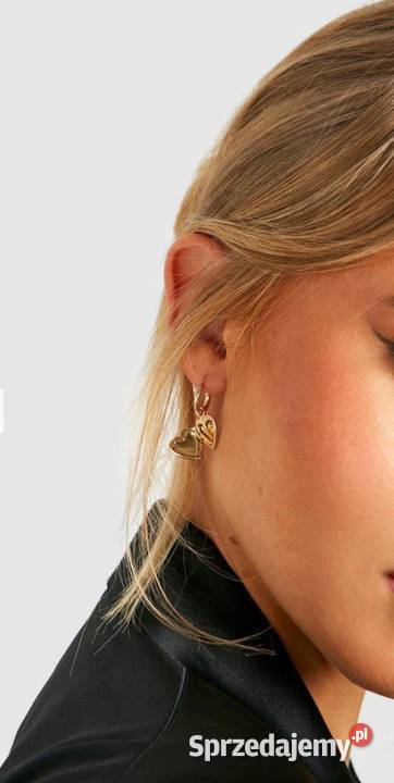 Subtelne Kolczyki serca z Londynu Top Vintage