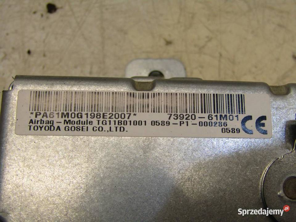 PODUSZKA AIRBAG PASAŻERA SX4 SCROSS 7392061M01