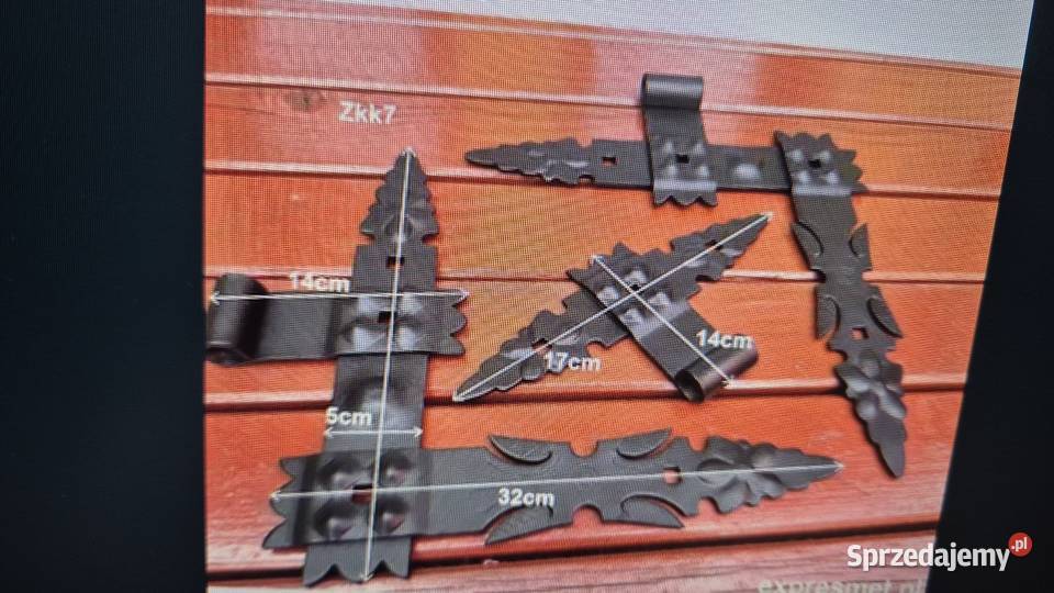 Zawias narożny kątowy do okiennic kpl 2 ZAWIASY Pozostałe mazowieckie Piaseczno