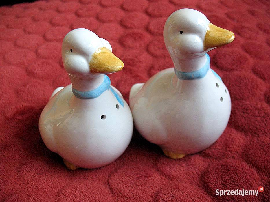 Gęsi Porcelana solniczka i pieprzniczka 10 x 9 x mazowieckie Siedlce sprzedam