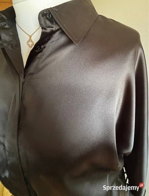 sukienka czarna z gumką i falbaną guziczki Szczecin sprzedam