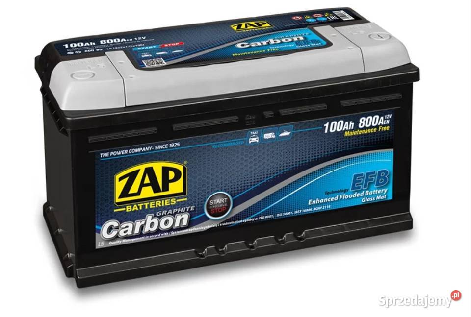 Akumulator ZAP CARBON EFB STARTSTOP 100Ah 800A Wałbrzych sprzedam