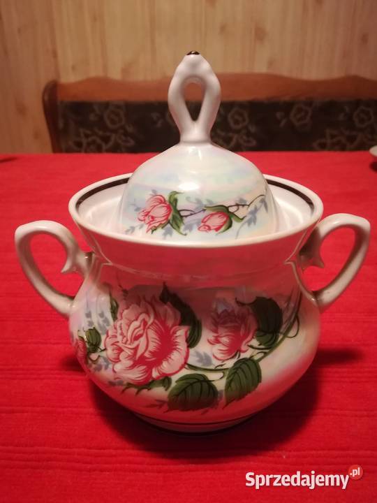 Porcelan serwis kawowy herbaciany opalizujący mazowieckie Kręćkowo