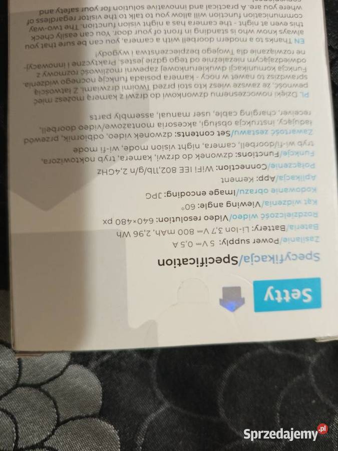 Bezprzewodowy wideodzonek Telefony bezprzewodowe Piła