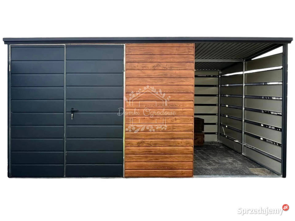 Domek Ogrodowy 3x3m wiata 15x3 Antracyt Bełchatów