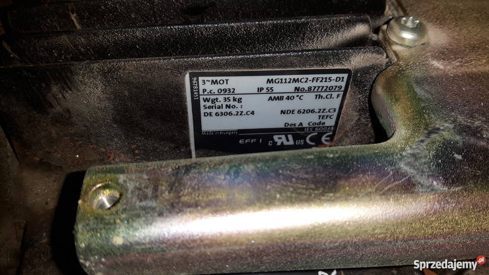 Silnik elektryczny Grundfos 40kw 2930obrmin Pszczyna