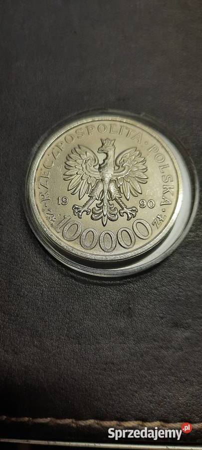 MONETA 100000 złotych 1990 typ B Solidarność 451 Numizmatyka mazowieckie Warszawa sprzedam