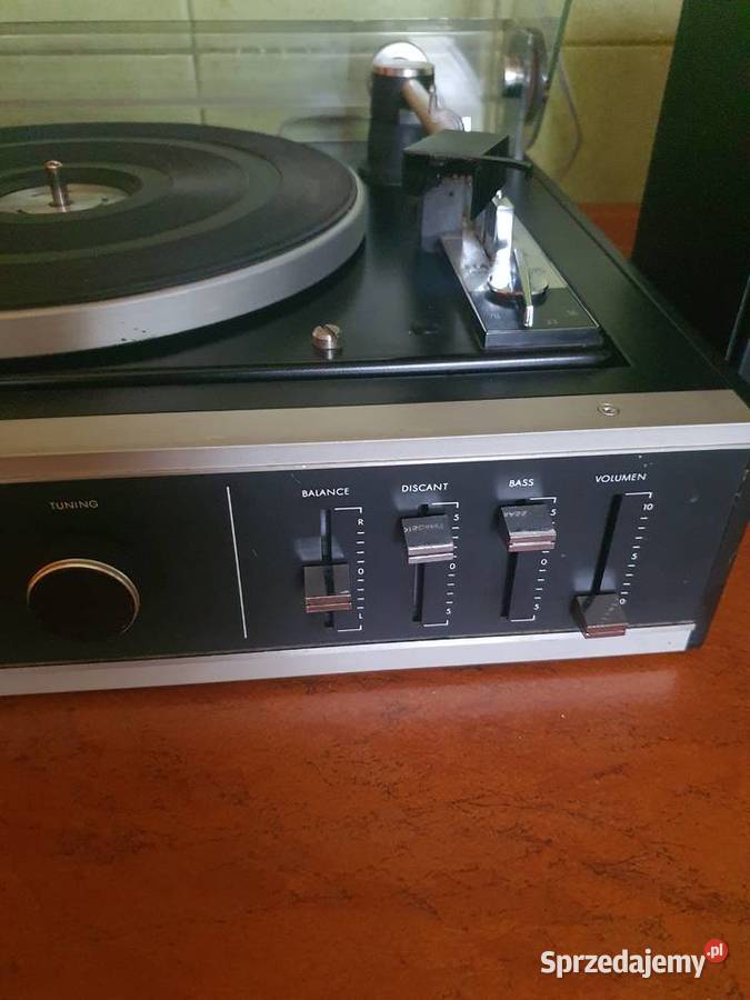 Studio muzyczne gramofon amlituner kolumny Elac Łódź