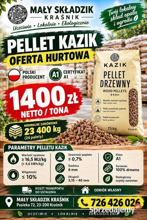 PELLET KAZIK 1400 hurt