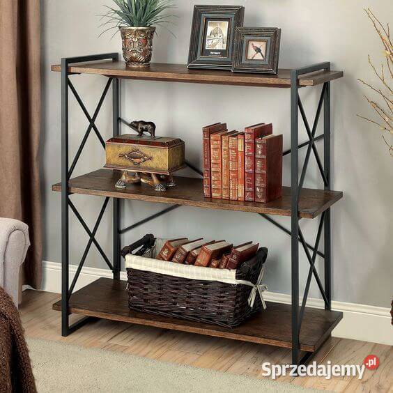 Regał Loftowy Industrial REDFERN 120x100 Regały Bydgoszcz