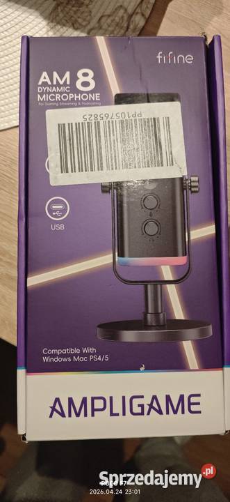 Fifine AM8 mikrofon dynamiczny RGB USB XLR Sosnowiec