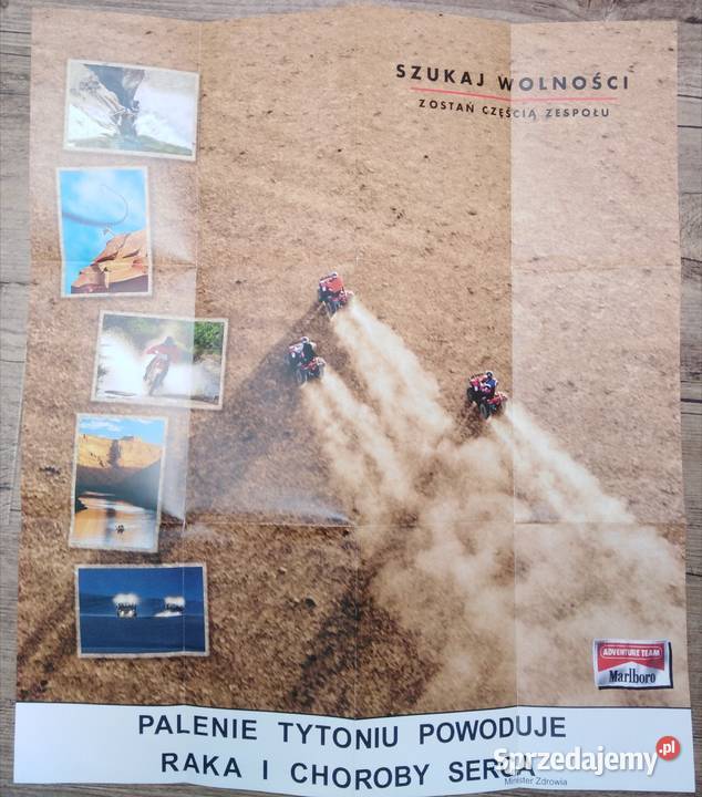 Marlboro team utah 2002 42x48 plakat mapa Zbylitowska Góra sprzedam