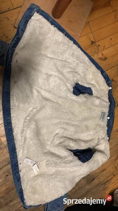 kurtka jeansowa z misiem Denim Wiosenna/Jesienna Boguchwała