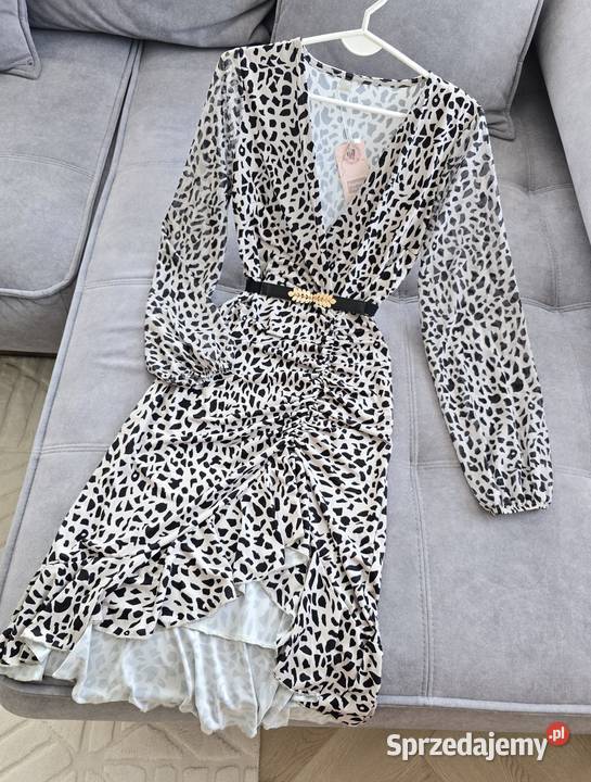 Sukienka Rękawy z Siatki print centki Spódnice i sukienki śląskie Wodzisław Śląski