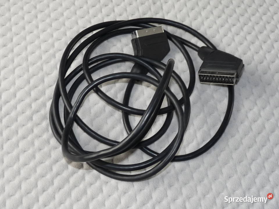 Kabel Scart Euro długi 3m czarny Kraków