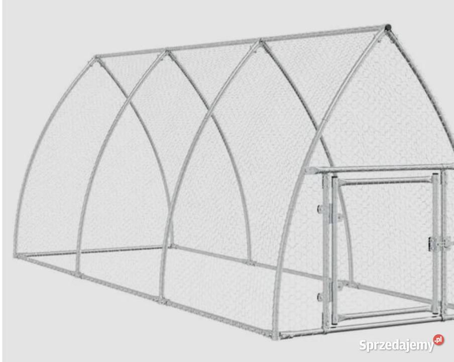 Klatka kurcząt srebrna 300x105x120 stal Nowy Sącz sprzedam