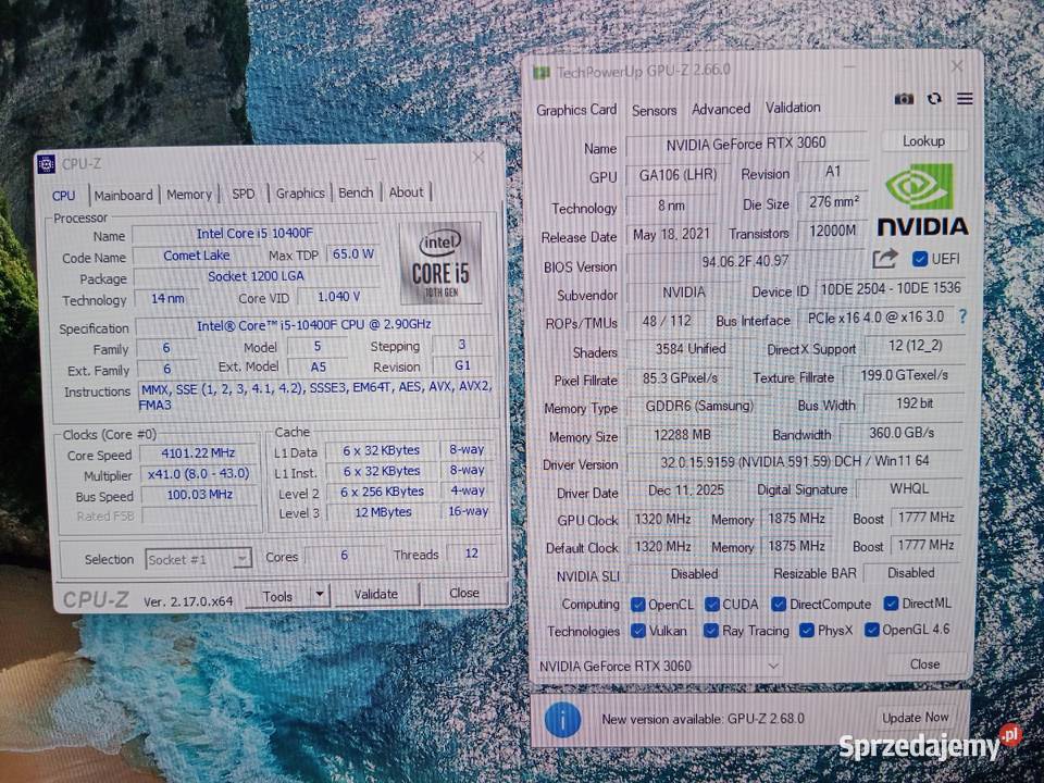 Komputer gamingowy i5 10400f rtx 3060 12 gb Kalisz