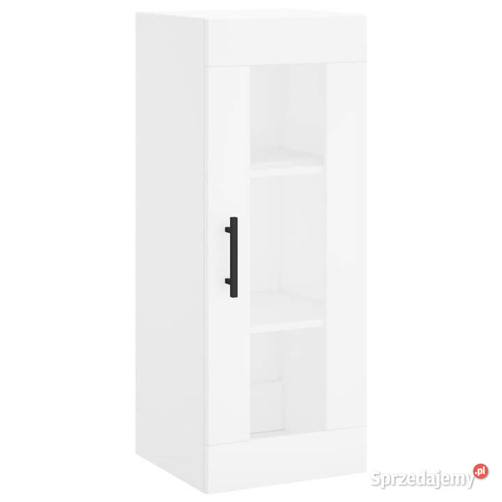 Wysoka szafka biała 345x34x180 materiał Warszawa sprzedam